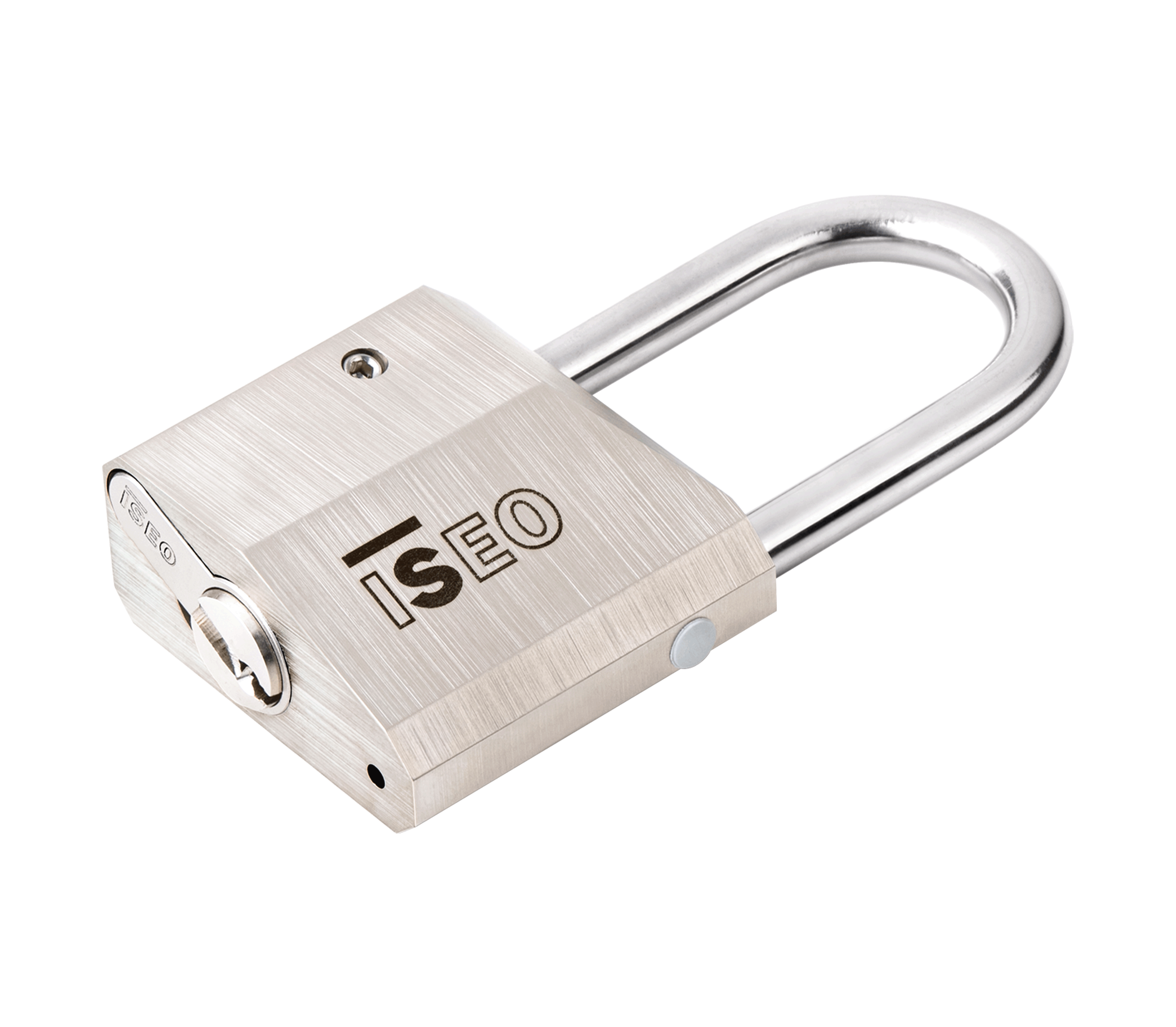 Lucchetto Mach 3 40mm arco semialto acciaio inox, ottone, da esterno